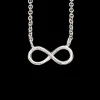 SCROUPLES SØLV HALSKÆDE MED UENDELIGHEDS TEGN - 35422,38