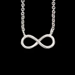 SCROUPLES SØLV HALSKÆDE MED UENDELIGHEDS TEGN - 35422,38