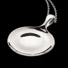 SCROUPLES SØLV HALSKÆDE MED RUND PLADE - 231442