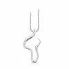 SCROUPLES SØLV HALSKÆDE MED SNOET VEDHÆNG - 237422
