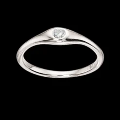 SCROUPLES SØLV PIGE RING MED SYNTETISK ZIRKON - 726892