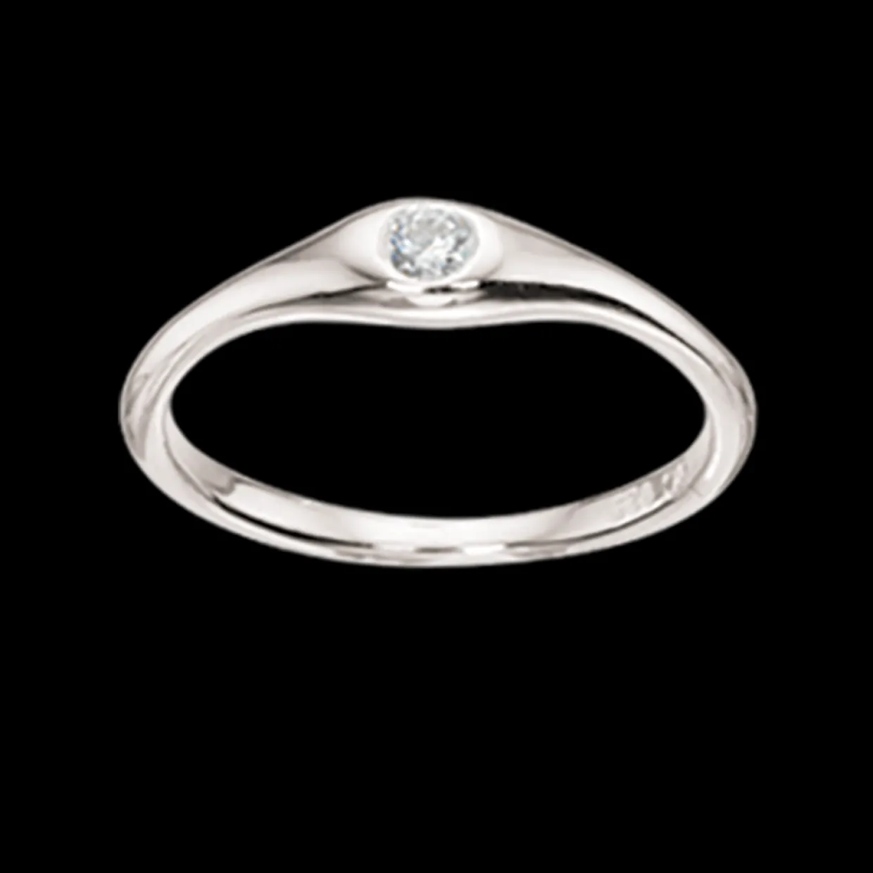 SCROUPLES SØLV PIGE RING MED SYNTETISK ZIRKON - 726892