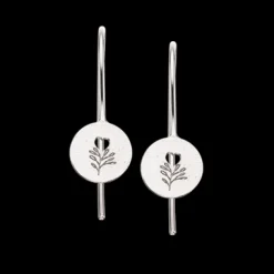 SCROUPLES SØLV ØRERINGE BØJLE PRIMA VERA HJERTE - 152762