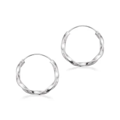 SCROUPLES SØLV ØRERINGE CREOL SNOET 18 MM - 193942