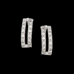 SCROUPLES SØLV ØRERINGE HALV CREOL - 153102