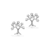 SCROUPLES SØLV ØRERINGE LIVETS TRÆ MED SYNTETISK STEN - 154752