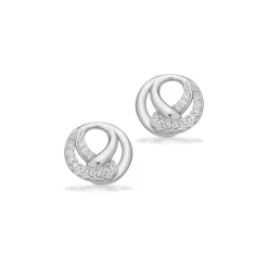SCROUPLES SØLV ØRERINGE MED STENE - 164372