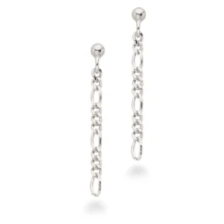 SCROUPLES SØLV ØRERINGE MED FIGAROKÆDE - 156952