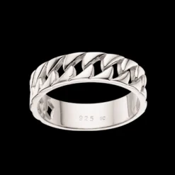 SCROUPLES SØLV RING PANSER MØNSTER - 726212