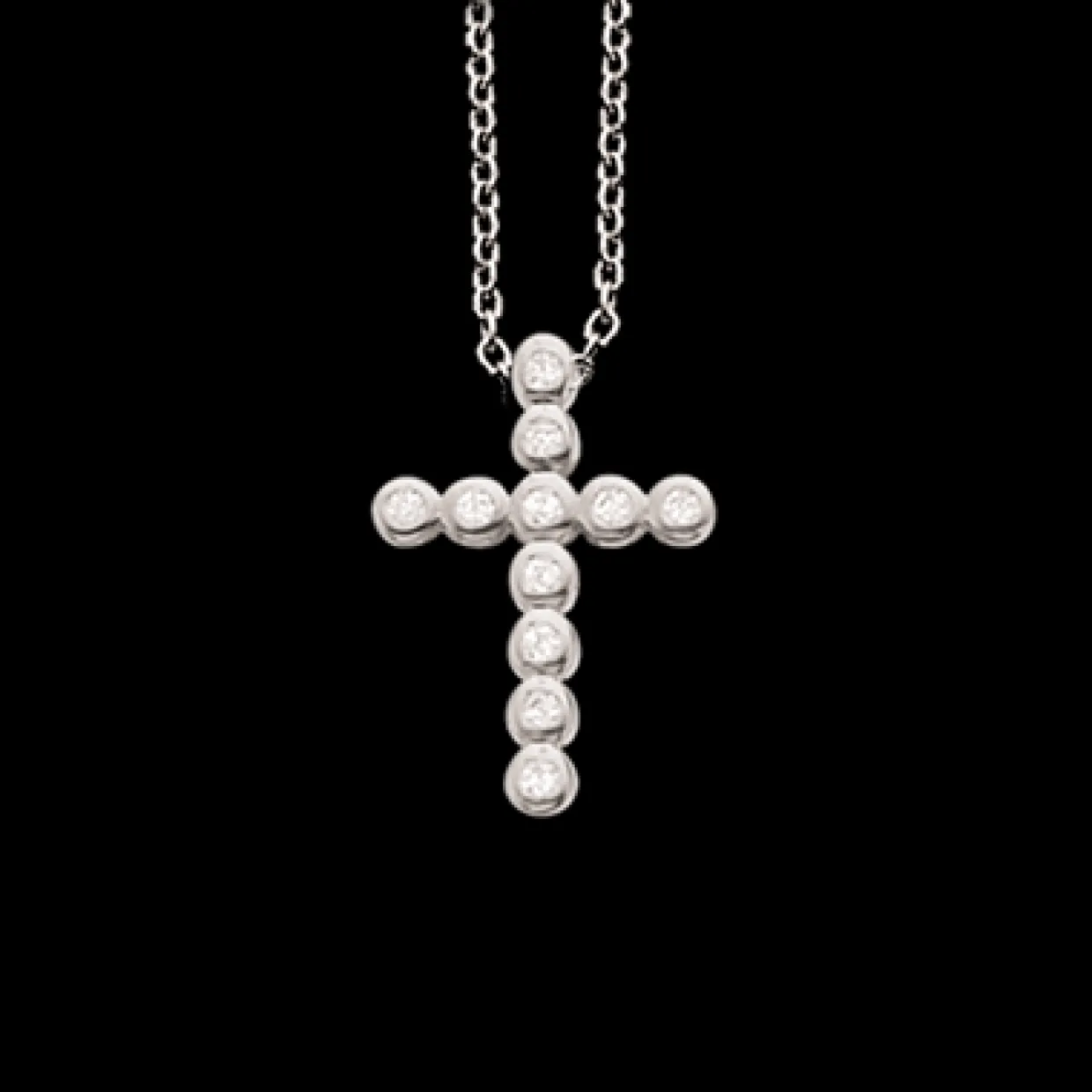 SCROUPLES SOHO HALSKÆDE KORS MED STEN - 235232