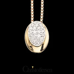 SCROUPLES VEDHÆNG 14 KARAT GULD MED BRILLANTER - 210555