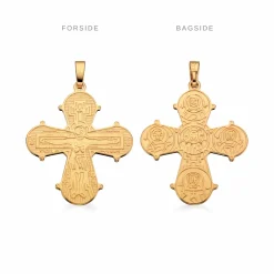 SCROUPLES VEDHÆNG SØLV FORGYLDT DAGMARKORS 21X19 MM - 20232F