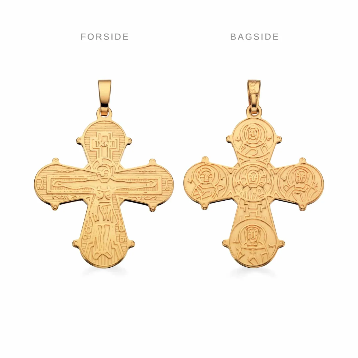 SCROUPLES VEDHÆNG SØLV FORGYLDT DAGMARKORS 21X19 MM - 20232F