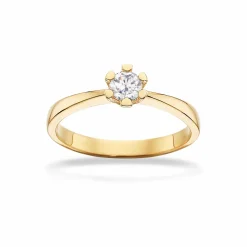 SCROUPLES VIDA 8 KARAT GULD RING MED BRILLANT 0,25 CARAT - 7813,25