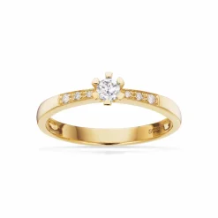 SCROUPLES VIDA DARLING 8 KARAT GULDRING MED BRILLIANT - 7823,14