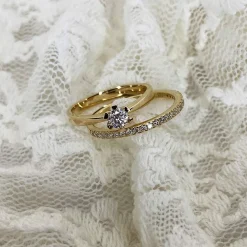 SCROUPLES VIDA RING 8 KARAT GULD MED BRILLANT 0,05 CARAT - 7813,05