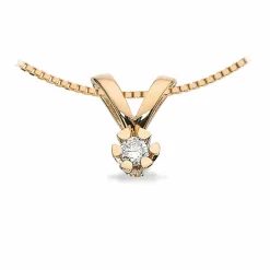 SCROUPLES VIDA VEDHÆNG 8 KARAT GULD MED DIAMANT – 2813,03