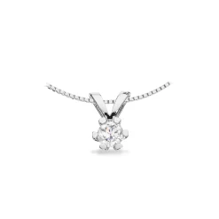 SCROUPLES VIDA VEDHÆNG 8 KARAT HVIDGULD MED BRILLANT 0,15 CARAT - 2814,15