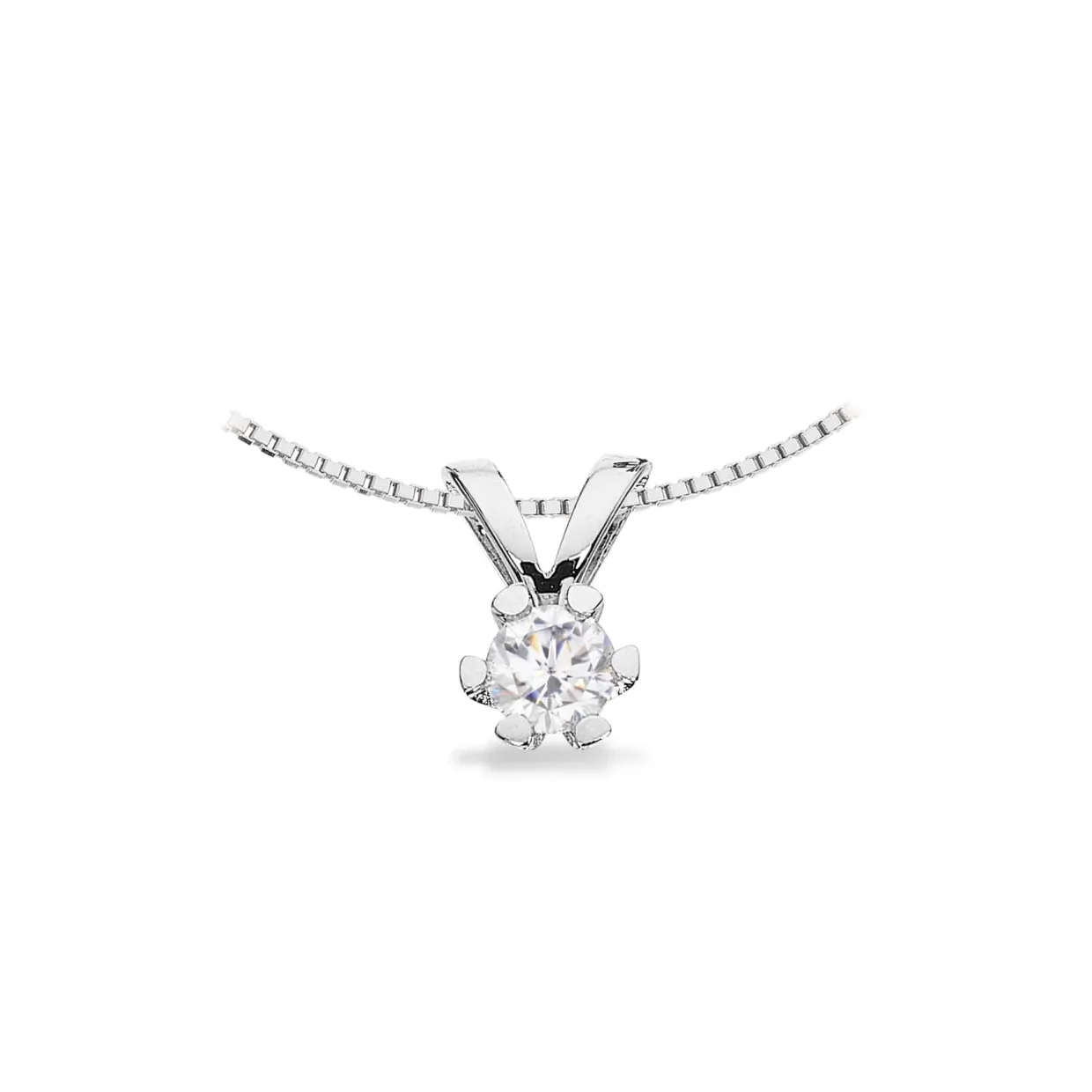 SCROUPLES VIDA VEDHÆNG 8 KARAT HVIDGULD MED BRILLANT 0,15 CARAT - 2814,15