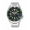 SEIKO 5 HERRE SPORT AUTOMATIK GRØN SKIVE STÅL LÆNKE - SRPD63K1