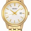SEIKO ESSENTIAL DAME UR GULD DOUBLÉ MED LÆNKE - SUR412P1