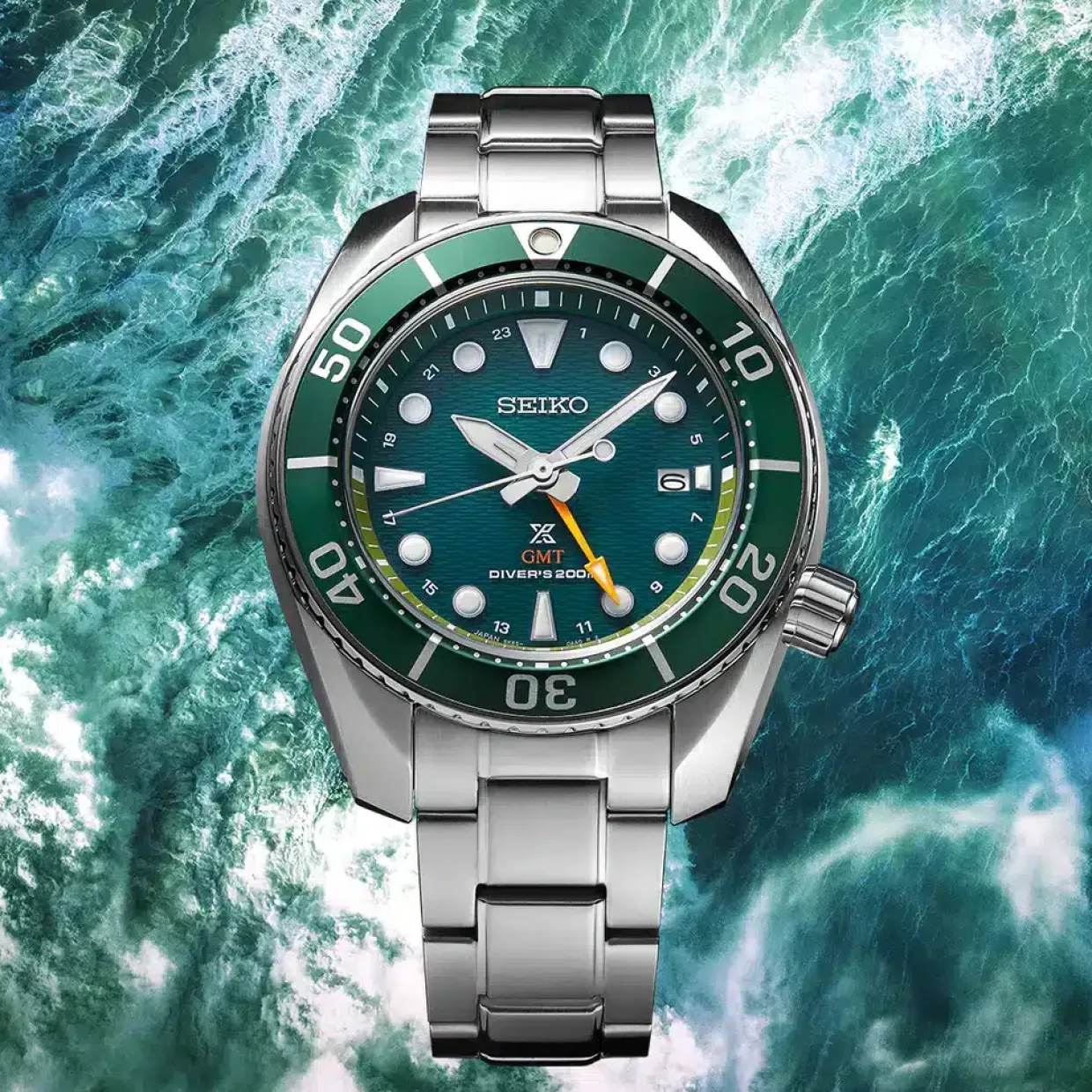 SEIKO PROSPEX GMT DIVERS GRØN - SFK003J1