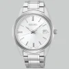SEIKO STÅL LÆNKE OG HVID SKIVE - SUR307P1
