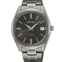 SEIKO UR HEER TITANIUM MED LÆNKE - SUR375P1