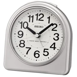 SEIKO VÆKKEUR RADIOSTYRET SØLV - QHR204S