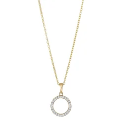 SIERSBØL CIRKEL VEDHÆNG I 8 KARAT GULD MED ZIRKONIA - 20830920300