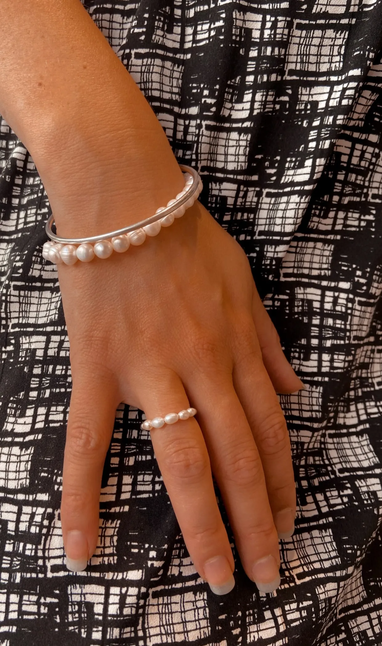 SIERSBØL FERSKVANDSPERLE ARMBÅND SØLV - 80890030900