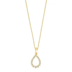 SIERSBØL HALSKÆDE 8 KARAT GULD DRÅBE - 20420150300