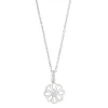 SIERSBØL HALSKÆDE SØLV BLOMST MED ZIRKONIA - 206 011