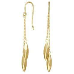 SIERSBØL ØRERINGE MED BLADE I 8 KARAT GULD - 30821470300