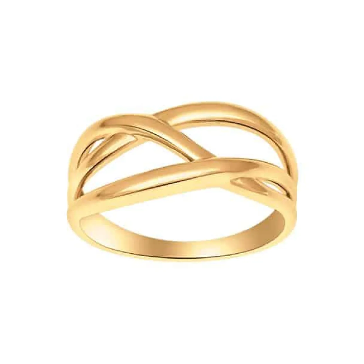 SIERSBØL RING 8 KARAT GULD MED SNONINGER - 10830220300