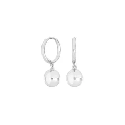 SIERSBØL SHAPE GALAKSE SØLV RHODINERET ØRERINGE CREOL - 312 052