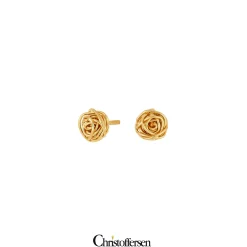 SIERSBØL SHAPE ØRERINGE SØLV FORGYLDT MED TRÅD - 312 045-3