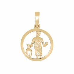 SIERSBØL VEDHÆNG SØLV FORGYLDT STJERNETEGN VANDMAND - 29160015900