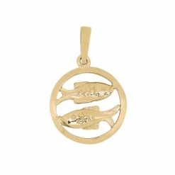 SIERSBØL VEDHÆNG SØLV FORGYLDT STJERNETEGN FISK - 29160025900