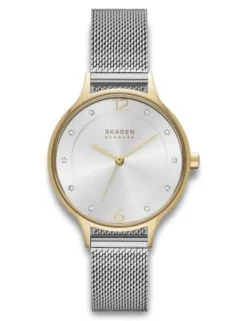 SKAGEN ANITA LILLE UR DAME STÅL MED MESH LÆNKE - SKW2340