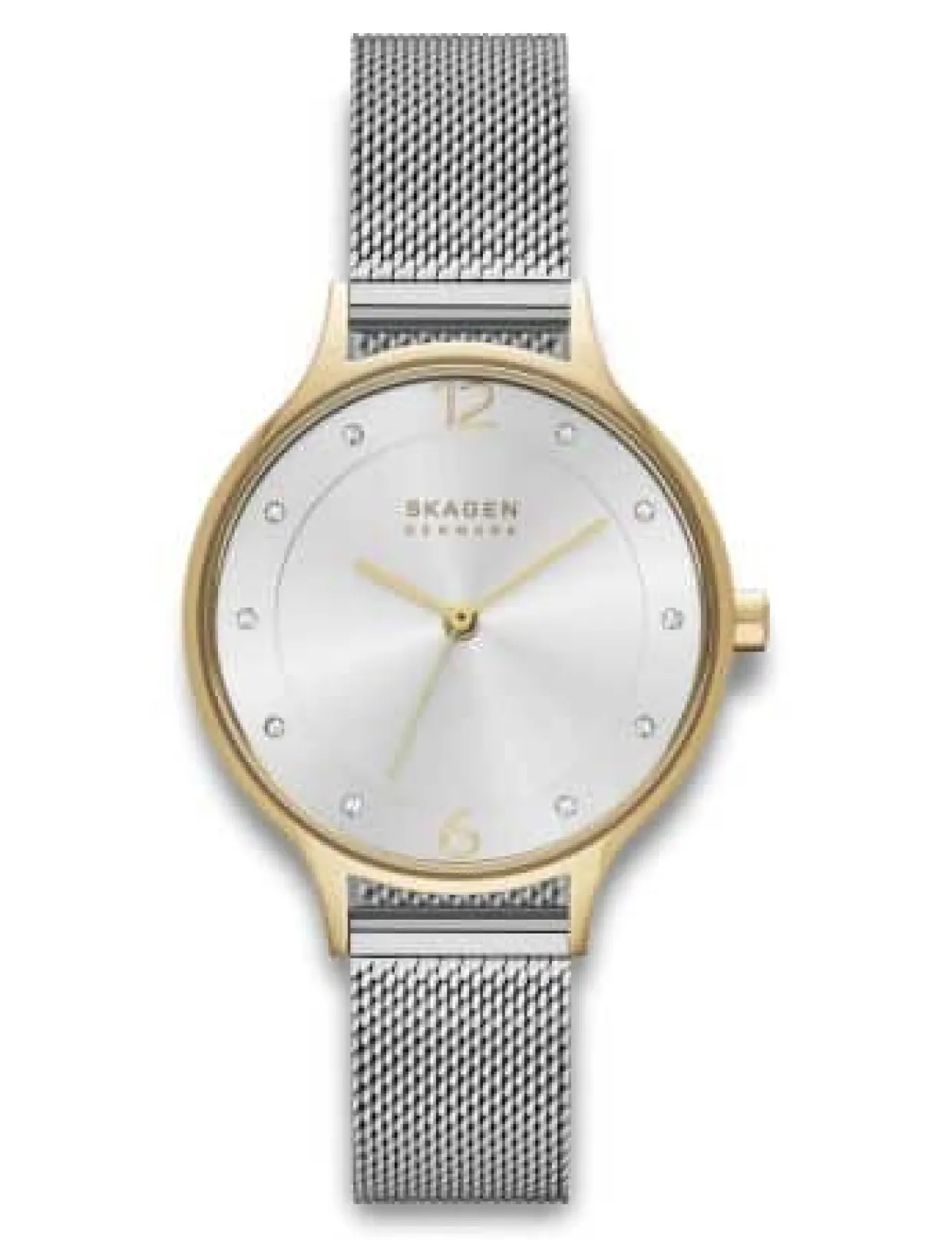 SKAGEN ANITA LILLE UR DAME STÅL MED MESH LÆNKE - SKW2340