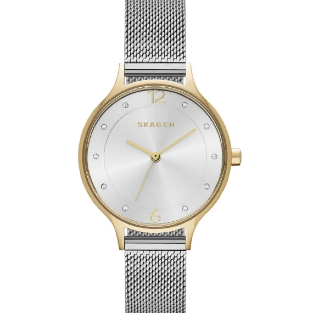 SKAGEN ANITA LILLE UR DAME STÅL MED MESH LÆNKE - SKW2340