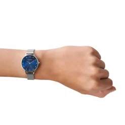 SKAGEN ANITA LILLE UR DAME STÅL MED BLÅ SKIVE - SKW2307