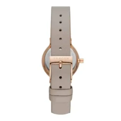 SKAGEN FREJA LILLE UR DAME ROSA MED LÆDERREM - SKW3005
