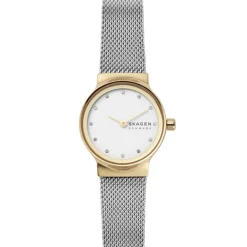 SKAGEN FREJA LILLE UR DAME TO FARVET - SKW2666