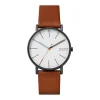 SKAGEN HERRE SIGNATUR UR HERRE MED BRUN LÆDERREM - SKW6374