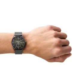 SKAGEN HOLST CHRONOGRAPH UR HERRE MED MESH LÆNKE - SKW6180