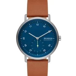 SKAGEN KUPPEL UR HERRE MED LÆDERREM - SKW6888