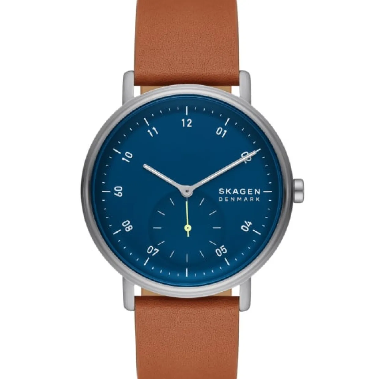 SKAGEN KUPPEL UR HERRE MED LÆDERREM - SKW6888