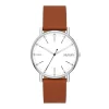 SKAGEN SIGNATUR HERRE UR LÆDER MED HVID SKIVE - SKW6903